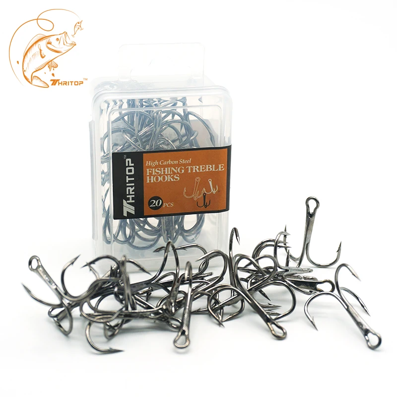 Thritop 20pc/Box Fishing Treble Hooks Super Sharp Origin Hook #2 #4 #6 #8 High Carbon Steel Fishing Treble Hooks Fishing Tackle
Thritop 20pc/Box Fishing Treble Hooks Super Sharp Origin Hook #2 #4 #6 #8 High Carbon Steel Fishing Treble Hooks Fishing Tackle