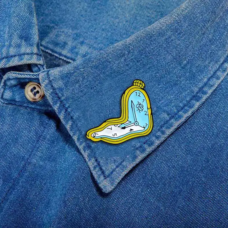 Enamel Pins Twisted Clock Girl Brooches Denim Shirt Lapel Pin Bag Punk Cool Jewelry Gift for Friends
Enamel Pins Twisted Clock Girl Brooches Denim Shirt Lapel Pin Bag Punk Cool Jewelry Gift for Friends
