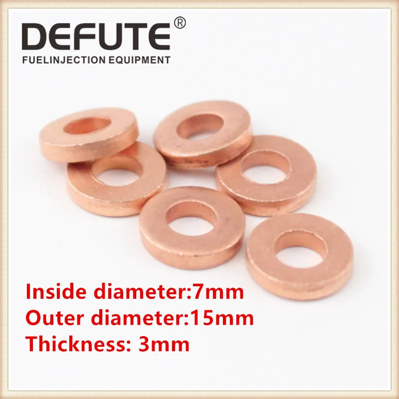 Thickness=3mm 9001-850C Copper Washer 9001-850C 7.1*15*3mm 9001 850C for Euro3 Euro4 Euro 5 Fuel Injector Nozzle
Thickness=3mm 9001-850C Copper Washer 9001-850C 7.1*15*3mm 9001 850C for Euro3 Euro4 Euro 5 Fuel Injector Nozzle