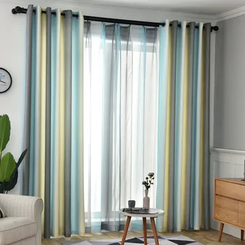 Modern Minimalist Mediterranean Curtains for Living Room Curtains Nordic Gradient Striped Curtians for Bedroom Shade Tulle
Modern Minimalist Mediterranean Curtains for Living Room Curtains Nordic Gradient Striped Curtians for Bedroom Shade Tulle