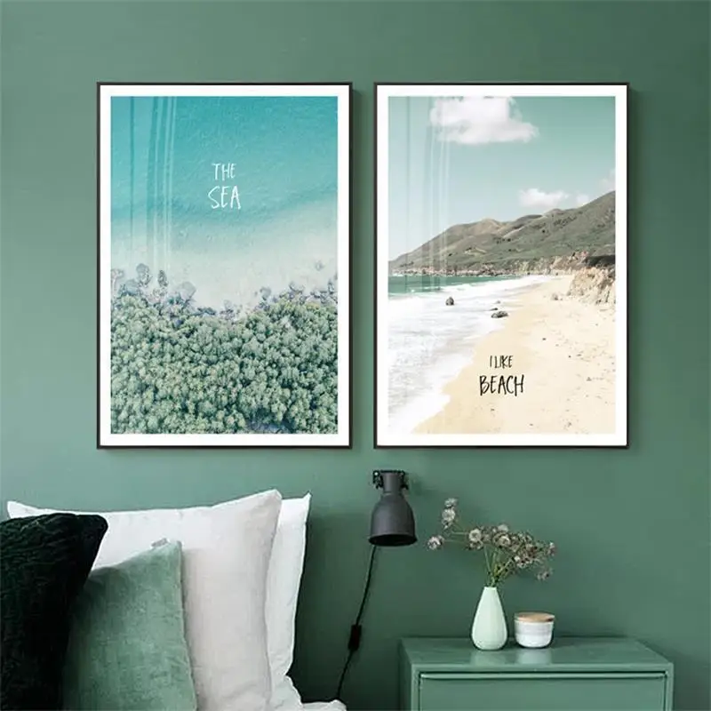 Simple Style Ins Seaside Beach Landscape Decorative Picture Frame Painting Sofa Background Wall Decoration Soft Decoration
Simple Style Ins Seaside Beach Landscape Decorative Picture Frame Painting Sofa Background Wall Decoration Soft Decoration