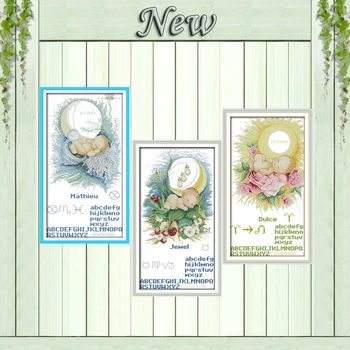 Baby moon flowers angel baby decor painting counted printed on canvas DMC 11CT 14CT Cross Stitch kits embroidery needlework Sets
Baby moon flowers angel baby decor painting counted printed on canvas DMC 11CT 14CT Cross Stitch kits embroidery needlework Sets