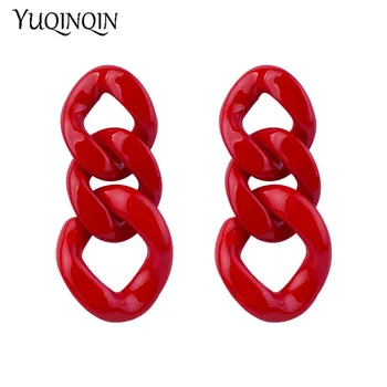 Vintage Fashion Resin Earrings for Women Big Long Geometric Chain Acrylic Drop Earring for Girls Party Gifts Simple Jewelry
Vintage Fashion Resin Earrings for Women Big Long Geometric Chain Acrylic Drop Earring for Girls Party Gifts Simple Jewelry
