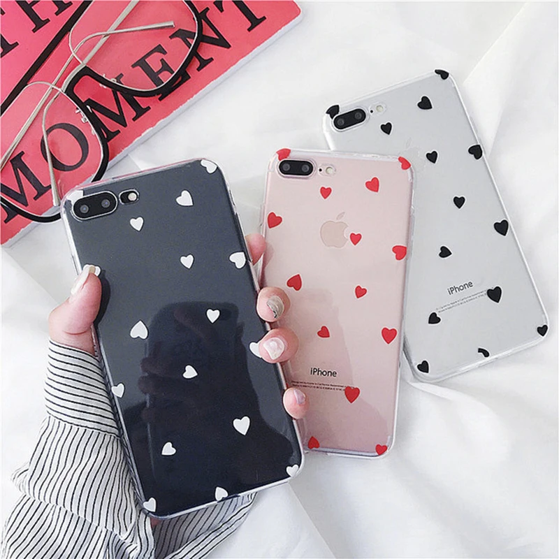 High Quality Silicone Phone cases for iphone 7 8 Plus case Love Heart Transparent soft TPU Back cover for iphone X 6 6S 5S case
High Quality Silicone Phone cases for iphone 7 8 Plus case Love Heart Transparent soft TPU Back cover for iphone X 6 6S 5S case
