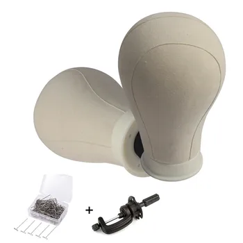 Canvas Block Head Mannequin Head Wig Making Display Styling Head With Common Size Mount Hole Free Get T Needle Holder
Canvas Block Head Mannequin Head Wig Making Display Styling Head With Common Size Mount Hole Free Get T Needle Holder