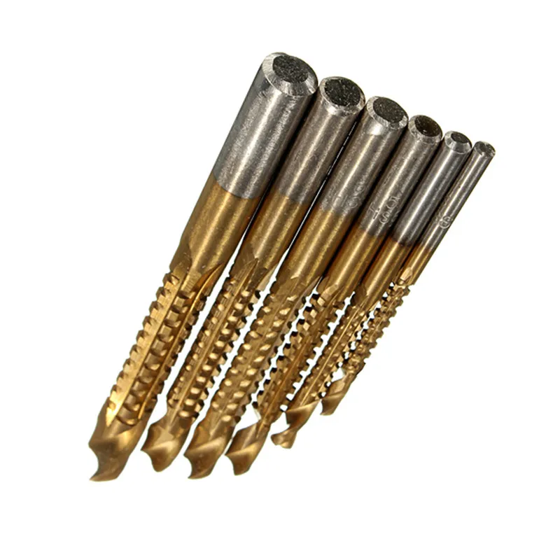 High Speed Steel Twist Drill Bit Titanium Coated HSS Drill & Saw Carpenter Woodworking Drilling 6Pcs/set
High Speed Steel Twist Drill Bit Titanium Coated HSS Drill & Saw Carpenter Woodworking Drilling 6Pcs/set