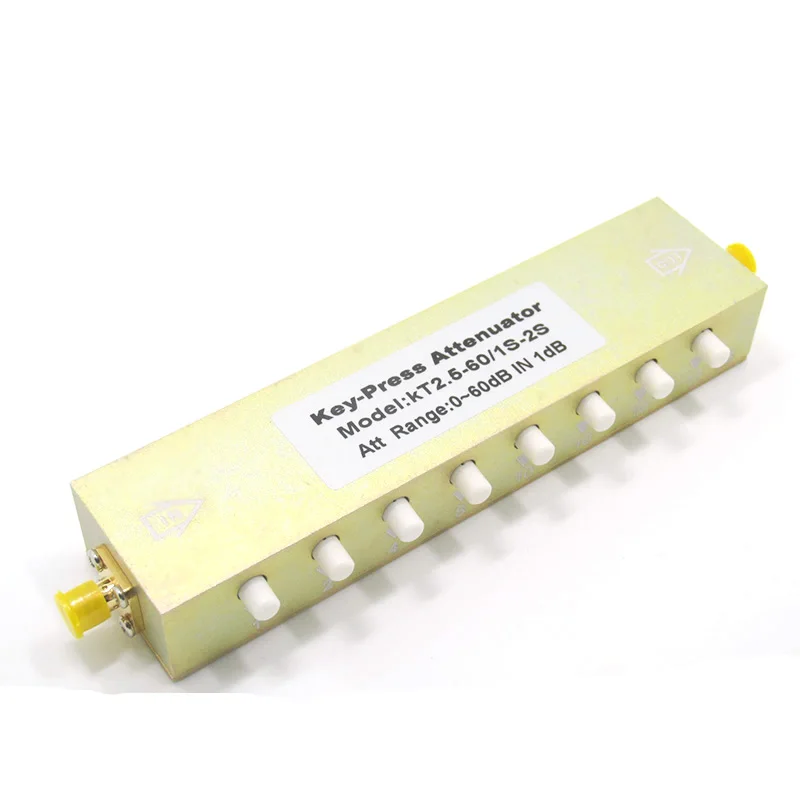 Sma/N type RF coaxial button adjustable attenuator 0-90db/60/30 button adjustable / step attenuator
Sma/N type RF coaxial button adjustable attenuator 0-90db/60/30 button adjustable / step attenuator