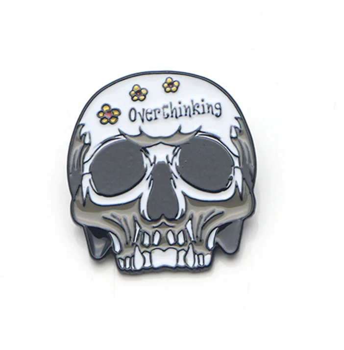 K29 Punk Overthinking Funny Skull Metal Enamel Pins and Brooches for Women Men Lapel Pin Backpack Bags Hat Badge Jewelry Gifts
K29 Punk Overthinking Funny Skull Metal Enamel Pins and Brooches for Women Men Lapel Pin Backpack Bags Hat Badge Jewelry Gifts