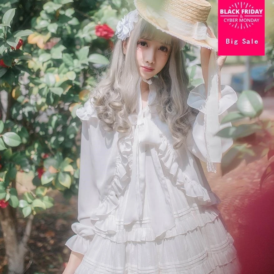 Lolita sweet blouse shirt top female 2018 summer new Japanese cloak outside Sun protection shawl shirt cute lolita headwear L370
Lolita sweet blouse shirt top female 2018 summer new Japanese cloak outside Sun protection shawl shirt cute lolita headwear L370