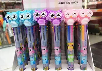 new account pen cute owl Multicolor press ballpoint pen 6 in 1 color cute pen school prize gift student ballpoint pen 36pc/lot
new account pen cute owl Multicolor press ballpoint pen 6 in 1 color cute pen school prize gift student ballpoint pen 36pc/lot