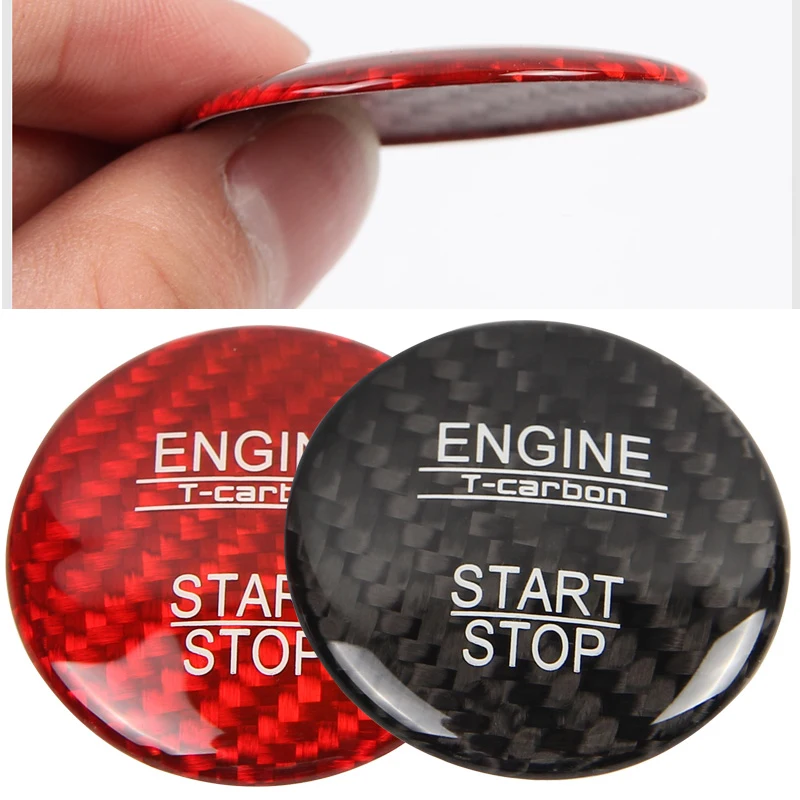 Carbon-Fiber-Car-Engine-Start-Stop-Button-Cover-Keyless-Go-Ignition-Stickers-for-Mercedes-Benz-A (3)