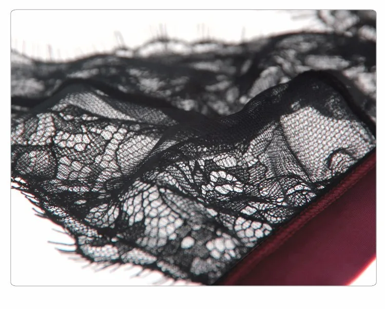 Munllure Ultra-thin sexy lace bra set eyelash lace transparent thin wireless triangle bra and pantiles set women underwear set 20