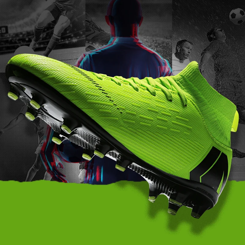 Men's Soccer Cleats High Ankle Football Shoes HTB1qi27bhv1gK0jSZFFq6z0sXXaz.jpg - Men's Soccer Cleats High Ankle Football Shoes