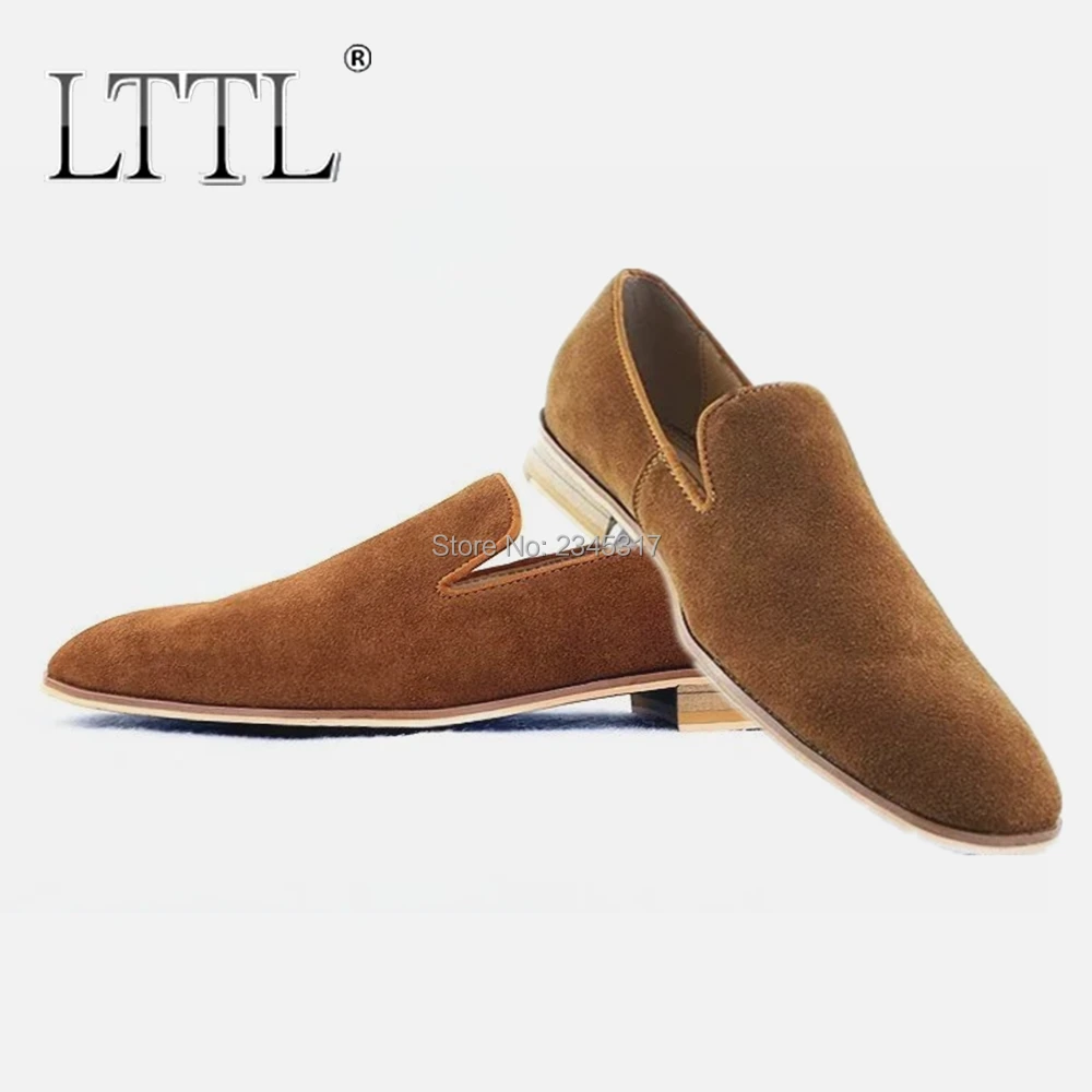 Brown Cow Suede Men Loafers Handmade Men's Slip-on Dress Shoes Men Smoking Flats Plus Size US 6-13 Party And Prom Shoes
Brown Cow Suede Men Loafers Handmade Men's Slip-on Dress Shoes Men Smoking Flats Plus Size US 6-13 Party And Prom Shoes