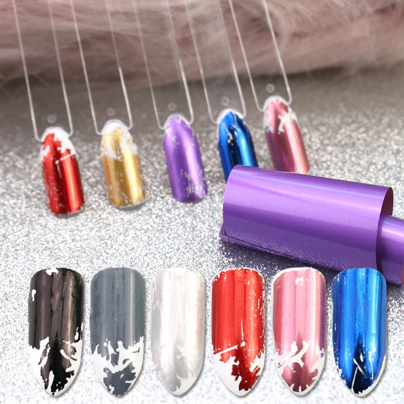 12pc/lot Matte Chromatic Shimmer Transfer Sticker Laser Metal Shining Starry Paper Wraps Charm Nail Foils Polish Decorations
12pc/lot Matte Chromatic Shimmer Transfer Sticker Laser Metal Shining Starry Paper Wraps Charm Nail Foils Polish Decorations