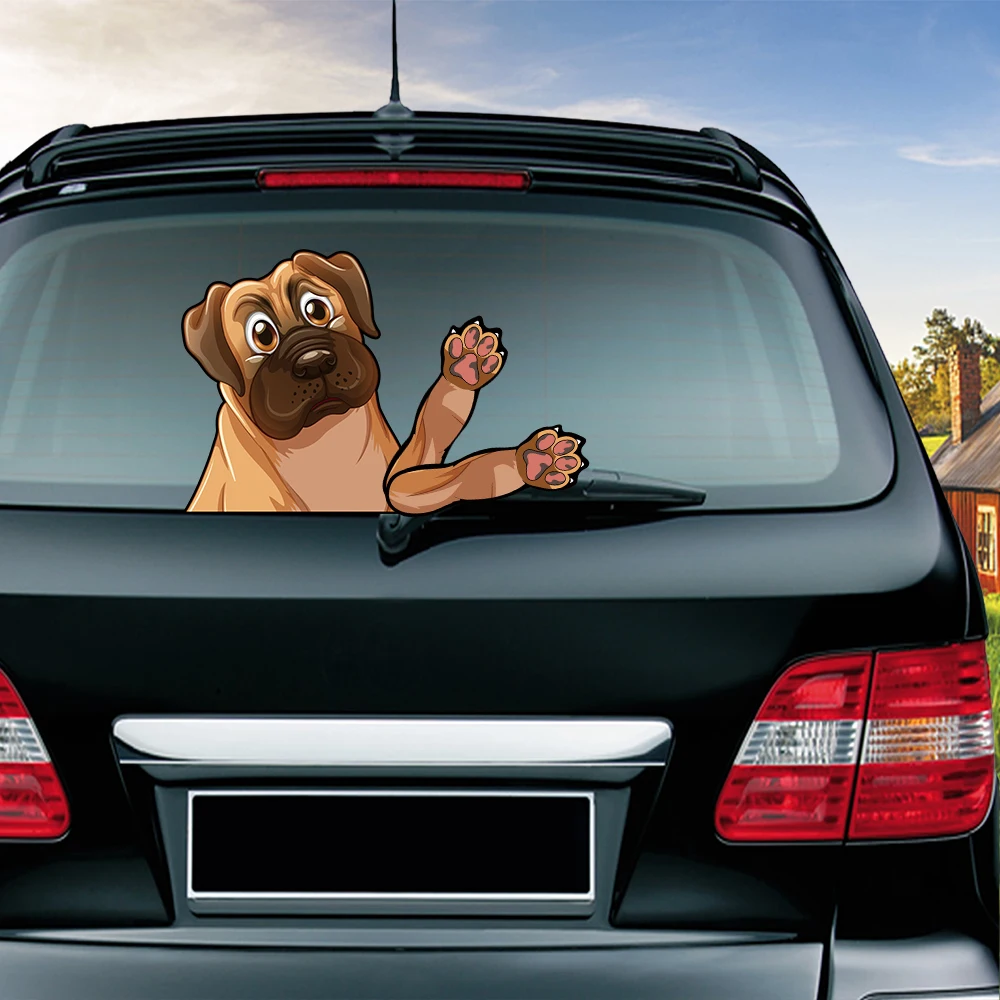 Tancredy Pug Waving Wiper Decals PVC Car Styling Rear Window Wiper Stickers Rear Windshield Stickers Car Stickers And Decals
Tancredy Pug Waving Wiper Decals PVC Car Styling Rear Window Wiper Stickers Rear Windshield Stickers Car Stickers And Decals