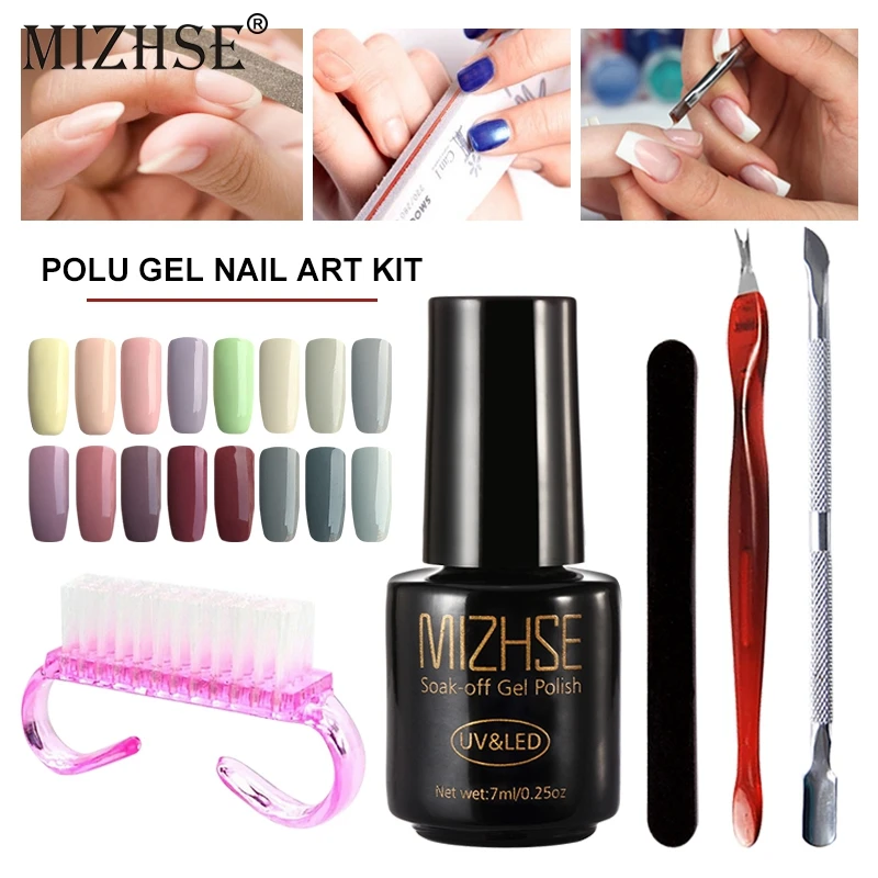 MIZHSE 7pcs UV Gel Nail Polish Set Manicure Kit Acrylic Nail Kit Unhas De Gel Kit Vernis Semi Permanant Uv Acrylic Nail Manucure
MIZHSE 7pcs UV Gel Nail Polish Set Manicure Kit Acrylic Nail Kit Unhas De Gel Kit Vernis Semi Permanant Uv Acrylic Nail Manucure