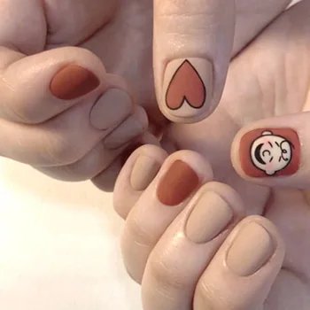 24pcst Fake Nails with glue Women Manicure Nail Art Stickers Korean Orange Love Heart designs Short Jump Color False Nail Tips
24pcst Fake Nails with glue Women Manicure Nail Art Stickers Korean Orange Love Heart designs Short Jump Color False Nail Tips