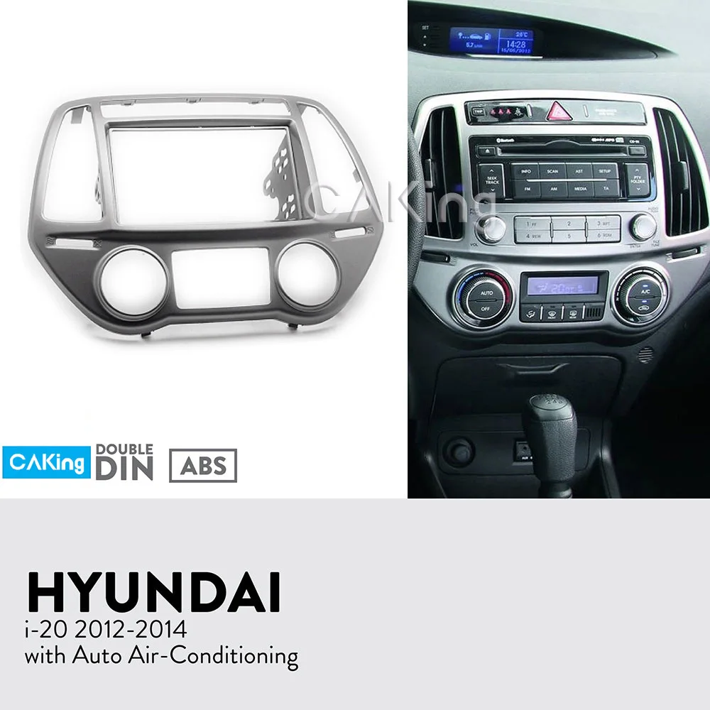 Double Din Car Fascia Radio Panel for 2012-2014 HYUNDAI i-20 i20 (Auto Aircon) Dash Fitting Kit Facia Plate Adapter Cover Bezel
Double Din Car Fascia Radio Panel for 2012-2014 HYUNDAI i-20 i20 (Auto Aircon) Dash Fitting Kit Facia Plate Adapter Cover Bezel