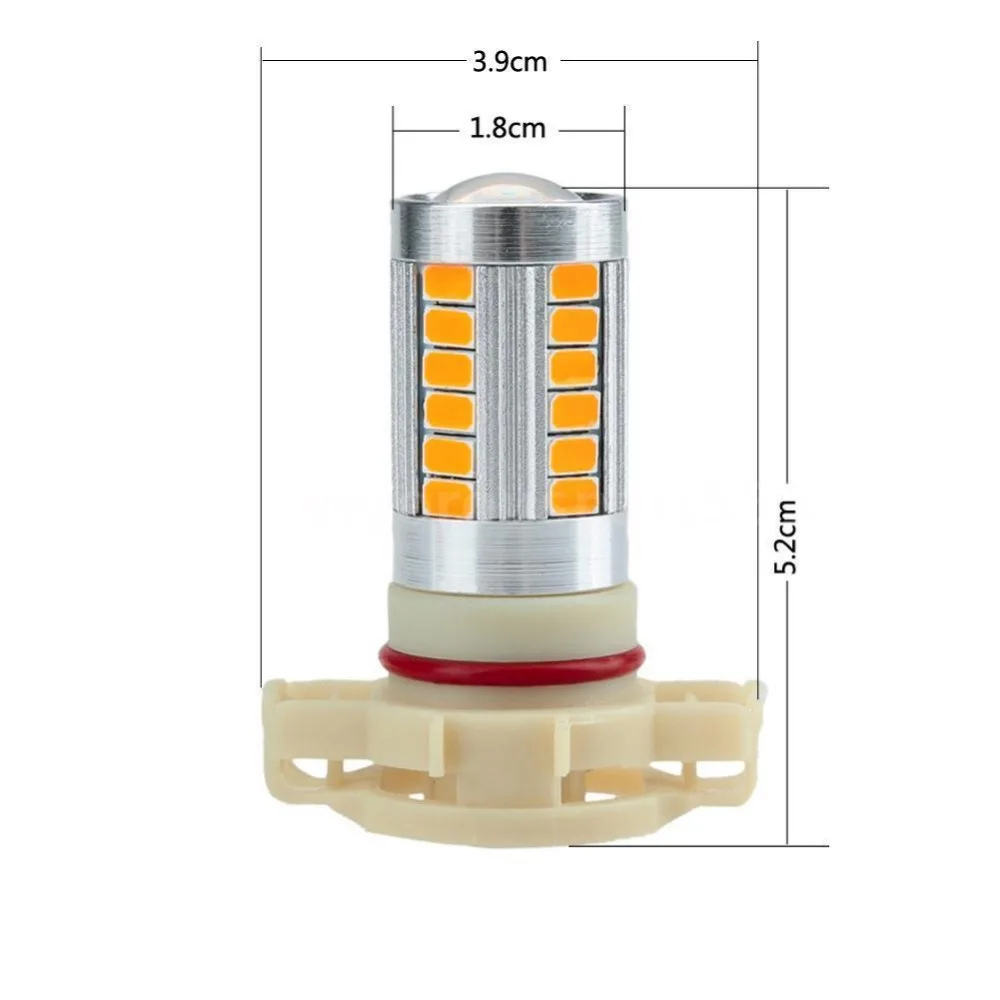 1PC 33 SMD Yellow Amber Red Pink purple H16 5202 PS24W 5201 LED Driving Fog Light Bulbs Lamp DC 12V
1PC 33 SMD Yellow Amber Red Pink purple H16 5202 PS24W 5201 LED Driving Fog Light Bulbs Lamp DC 12V
