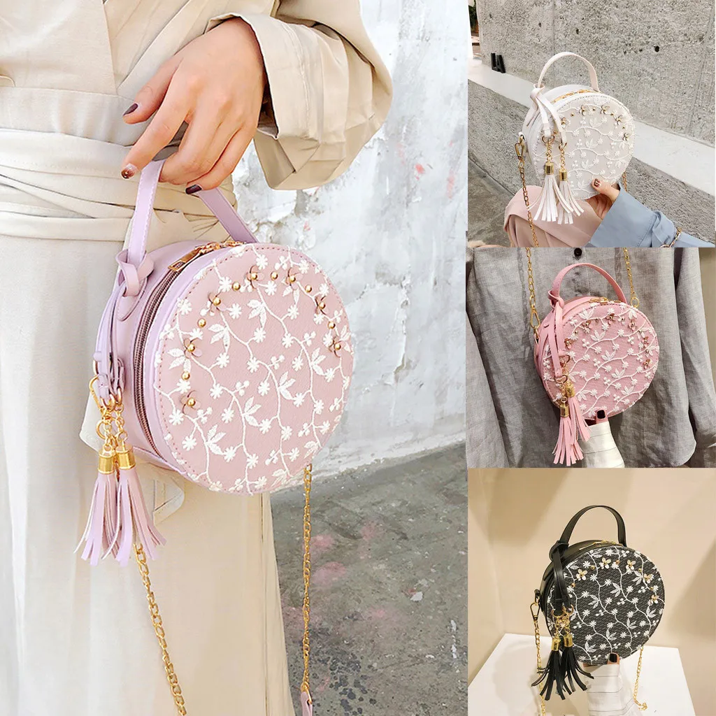 Woman Round Casual Shoulder Bag Female Adjustable Braided Tassel Small Round Bag Lady Versatile Funny Bag Bolsa Feminina 2019#N3
Woman Round Casual Shoulder Bag Female Adjustable Braided Tassel Small Round Bag Lady Versatile Funny Bag Bolsa Feminina 2019#N3