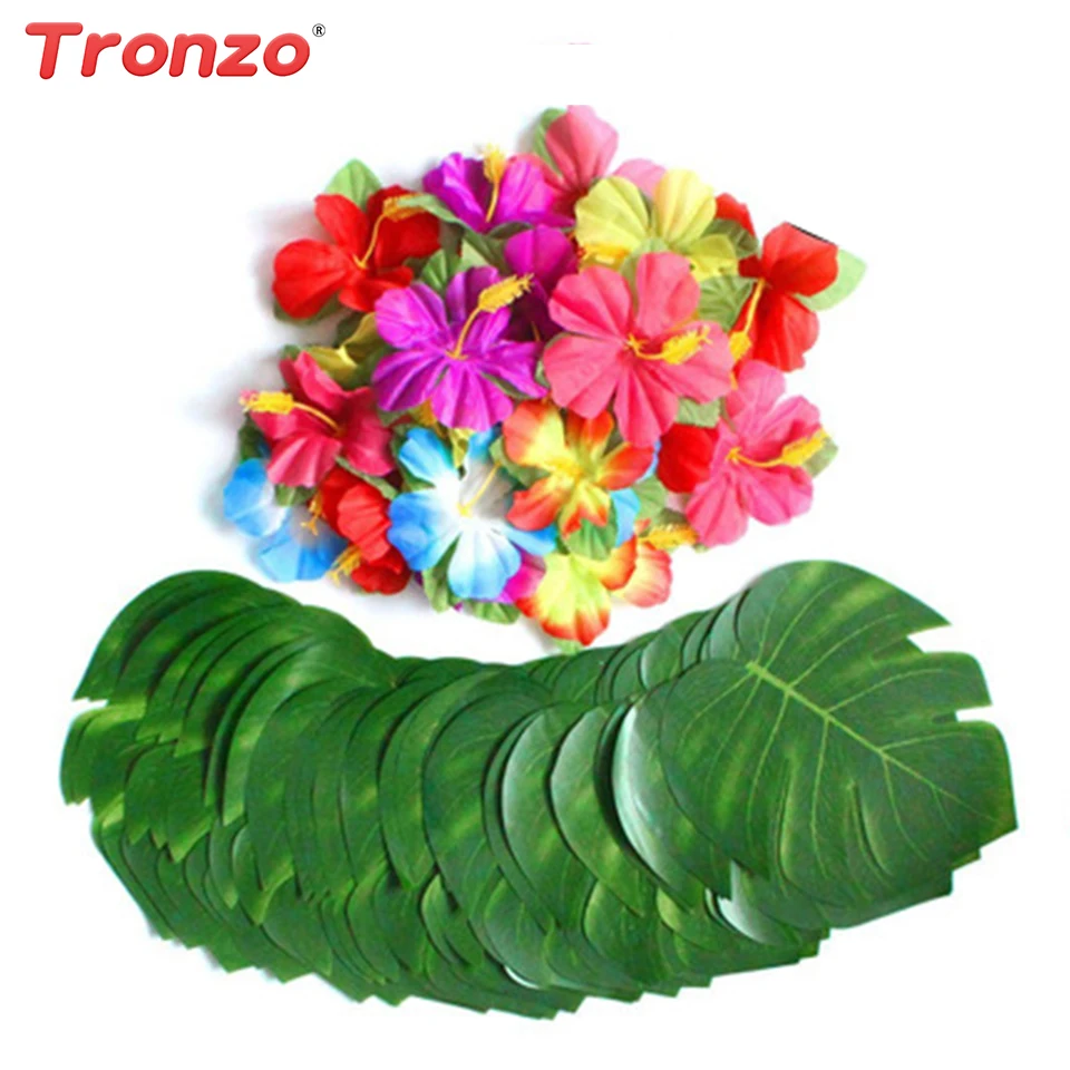 Tronzo 12/24pcs Tropical Palm Leaves Vintage Wedding Decoration Table Decor Atificial Tropical Leaves Hibiscus Flower For Party
Tronzo 12/24pcs Tropical Palm Leaves Vintage Wedding Decoration Table Decor Atificial Tropical Leaves Hibiscus Flower For Party