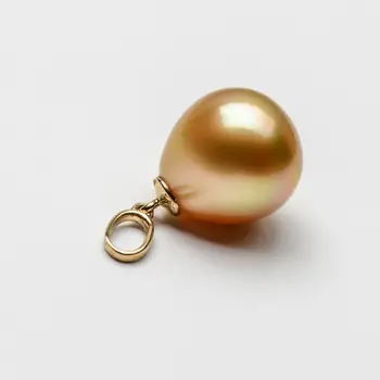 10.6*9.5mm Deep Golden Genuine South Sea Pearl Pendant 14k Solid Yellow Gold Free Shipping
10.6*9.5mm Deep Golden Genuine South Sea Pearl Pendant 14k Solid Yellow Gold Free Shipping