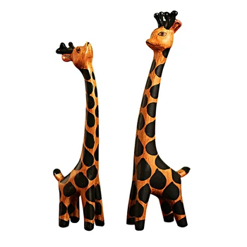 2pc/lot Wood Giraffe Crafts Animal Ornament Home Decoration Accessories Figurines Home Living Room Decor Wedding Gift
2pc/lot Wood Giraffe Crafts Animal Ornament Home Decoration Accessories Figurines Home Living Room Decor Wedding Gift