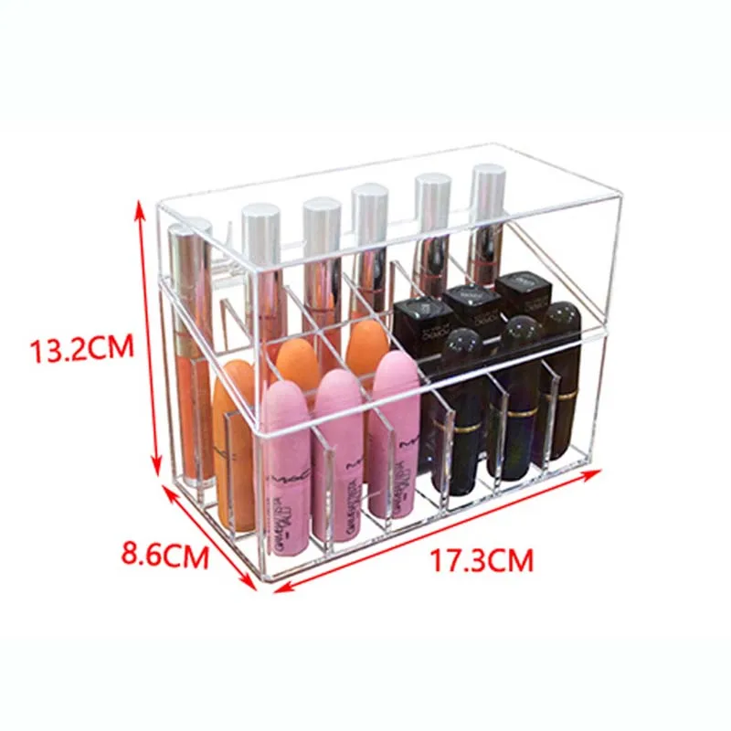 NEW Transparent Acrylic With lid 18 Lipstick Display Stand Case Jewelry Box Makeup Organizer Tool Cosmetic Home Storage Holder
NEW Transparent Acrylic With lid 18 Lipstick Display Stand Case Jewelry Box Makeup Organizer Tool Cosmetic Home Storage Holder
