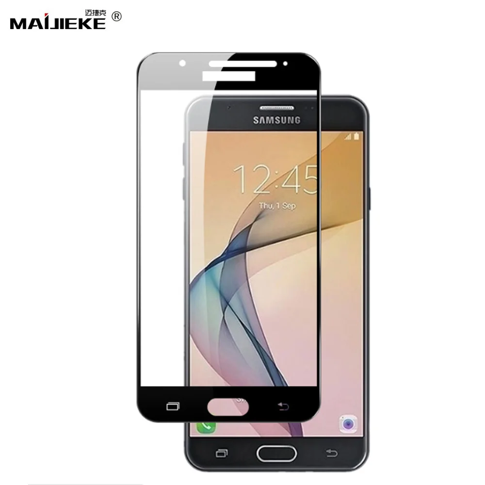 MAIJIEKE 9D 9H Full Cover Tempered Glass for Samsung Galaxy J7 Plus J5 Pro C710 C8 prime Screen Protector Protective | Мобильные