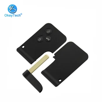 OkeyTech 3 Button Smart Card For Renault Clio Logan Megane 2 3 Koleos Scenic Card Case Black Car Key Fob Shell With Small Key
OkeyTech 3 Button Smart Card For Renault Clio Logan Megane 2 3 Koleos Scenic Card Case Black Car Key Fob Shell With Small Key