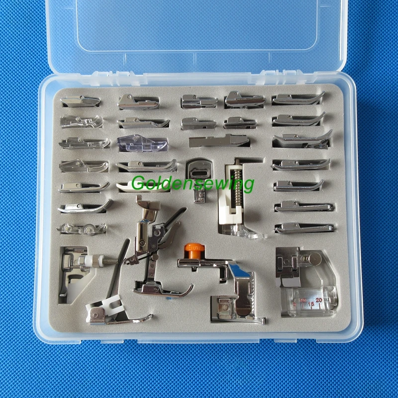 Plastic Box 34 PCS Presser Foot for BERNINA NEW Style Aurora Artista Activa 100
Plastic Box 34 PCS Presser Foot for BERNINA NEW Style Aurora Artista Activa 100