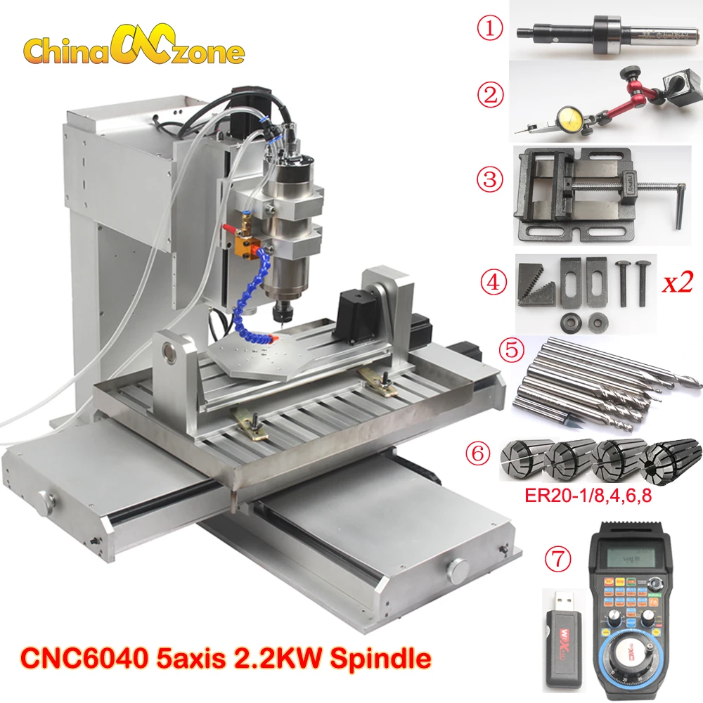 6040 5 axis CNC Router Engraving Machine with Ball Screw CNC Pillar Type CNC Wood Aluminum Copper Metal Milling Machine CNC
6040 5 axis CNC Router Engraving Machine with Ball Screw CNC Pillar Type CNC Wood Aluminum Copper Metal Milling Machine CNC