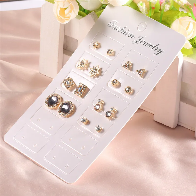 TTLIFE 8Pcs/Sets Star Round Geometric Stud Earrings Set 2019 New Rhinestone Earrings for Women Gift Pendientes Aretes De Mujer
TTLIFE 8Pcs/Sets Star Round Geometric Stud Earrings Set 2019 New Rhinestone Earrings for Women Gift Pendientes Aretes De Mujer
