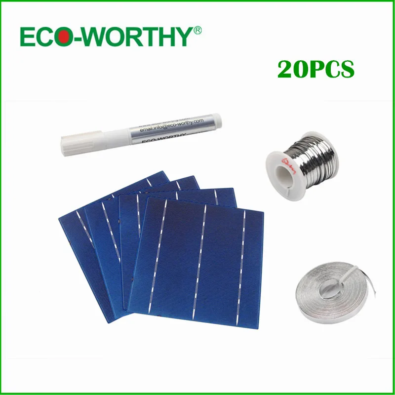 20pcs 4.3W 156*156mm Poly Polycrystalline Solar Cell 6x6 for DIY 80W Solar Panel
20pcs 4.3W 156*156mm Poly Polycrystalline Solar Cell 6x6 for DIY 80W Solar Panel