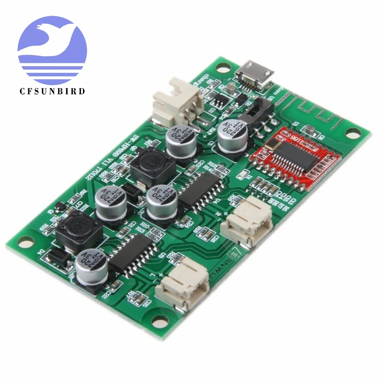 CFsunbird DC 5V 3.7V 6W + 6W Stereo Bluetooth Receiver Amplifier Board Lithium Battery Powered For Speakers loudspeaker box
CFsunbird DC 5V 3.7V 6W + 6W Stereo Bluetooth Receiver Amplifier Board Lithium Battery Powered For Speakers loudspeaker box