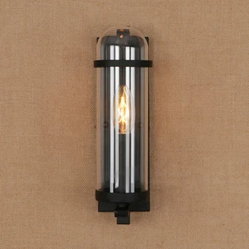 Outdoor waterproof retro cylindrical glass wall lamp industrial restaurant bar study wrought iron wall lamp
Outdoor waterproof retro cylindrical glass wall lamp industrial restaurant bar study wrought iron wall lamp