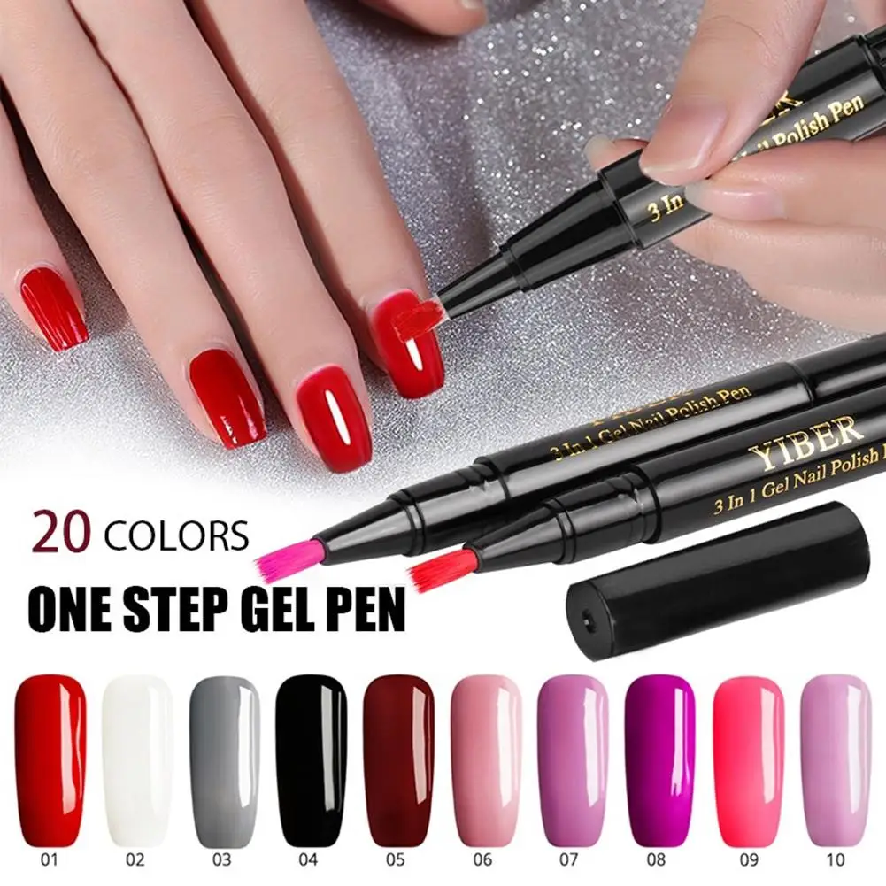 3 In 1 Soak Off Gel Nail Varnish Pen Glitter One Step Manicure Nail Art Gel Polish Hybrid 20 Colors Easy To Use UV Gel Lacquer
3 In 1 Soak Off Gel Nail Varnish Pen Glitter One Step Manicure Nail Art Gel Polish Hybrid 20 Colors Easy To Use UV Gel Lacquer
