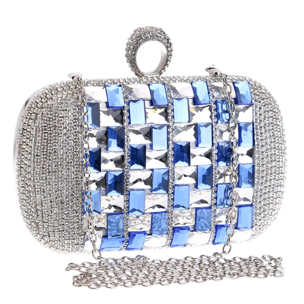 Elegant Ladies Evening Clutch Bag with Chain Diamond Crystal Shoulder Bag Women's Handbags Purse Wallets for Wedding Party
Elegant Ladies Evening Clutch Bag with Chain Diamond Crystal Shoulder Bag Women's Handbags Purse Wallets for Wedding Party