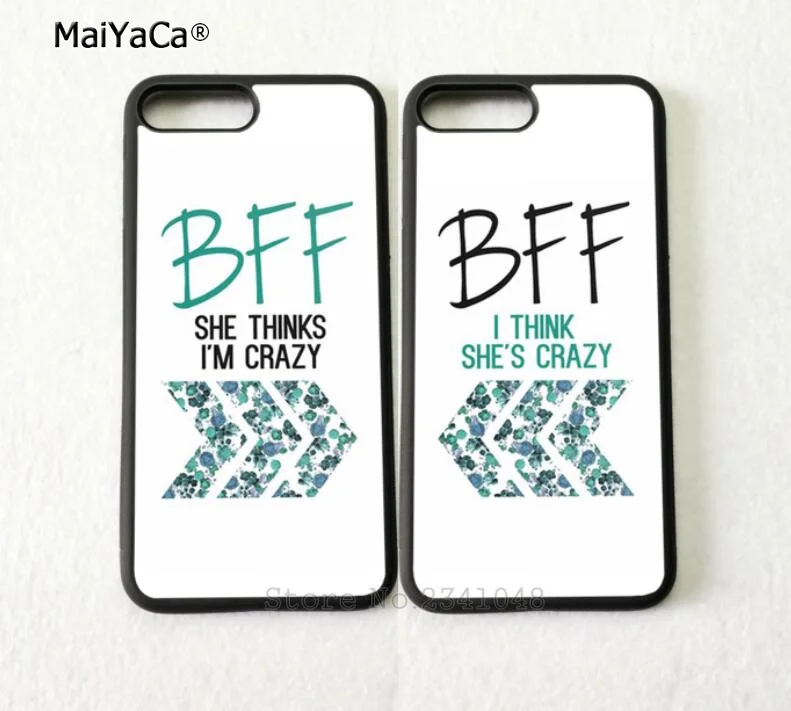 BFF best friends i am crazy foreve pair silicone softe phone cases for iPhone 5s se 6 6s plus 7 7plus 8 8plus X XR XS MAX cover
BFF best friends i am crazy foreve pair silicone softe phone cases for iPhone 5s se 6 6s plus 7 7plus 8 8plus X XR XS MAX cover