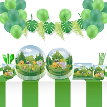 Safari Jungle Theme Birthday Party Favors Cartoon Animals Baby Shower Party Sets Decoration Kids Happy Birthday Party Supplies
Safari Jungle Theme Birthday Party Favors Cartoon Animals Baby Shower Party Sets Decoration Kids Happy Birthday Party Supplies