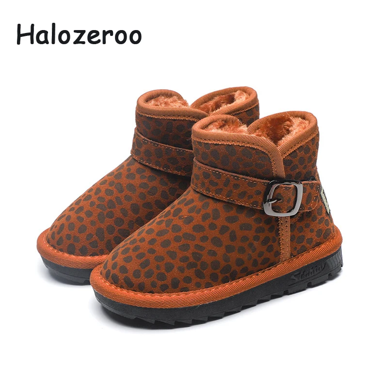 Halozeroo Winter Baby Girl Genuine Leather Snow Boots Children Leopard Soft Boots Kid Warm Shoes Boy Brand Fashion Black Boots
Halozeroo Winter Baby Girl Genuine Leather Snow Boots Children Leopard Soft Boots Kid Warm Shoes Boy Brand Fashion Black Boots