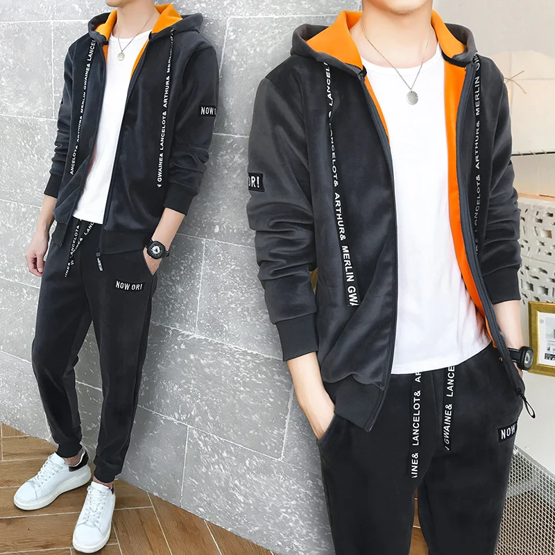 Loldeal Style Hood Cotton Velvet Shearing Tracksuit Men Sets Sweat Suits Hoodies Gold Velvet Tracksuit for
Loldeal Style Hood Cotton Velvet Shearing Tracksuit Men Sets Sweat Suits Hoodies Gold Velvet Tracksuit for