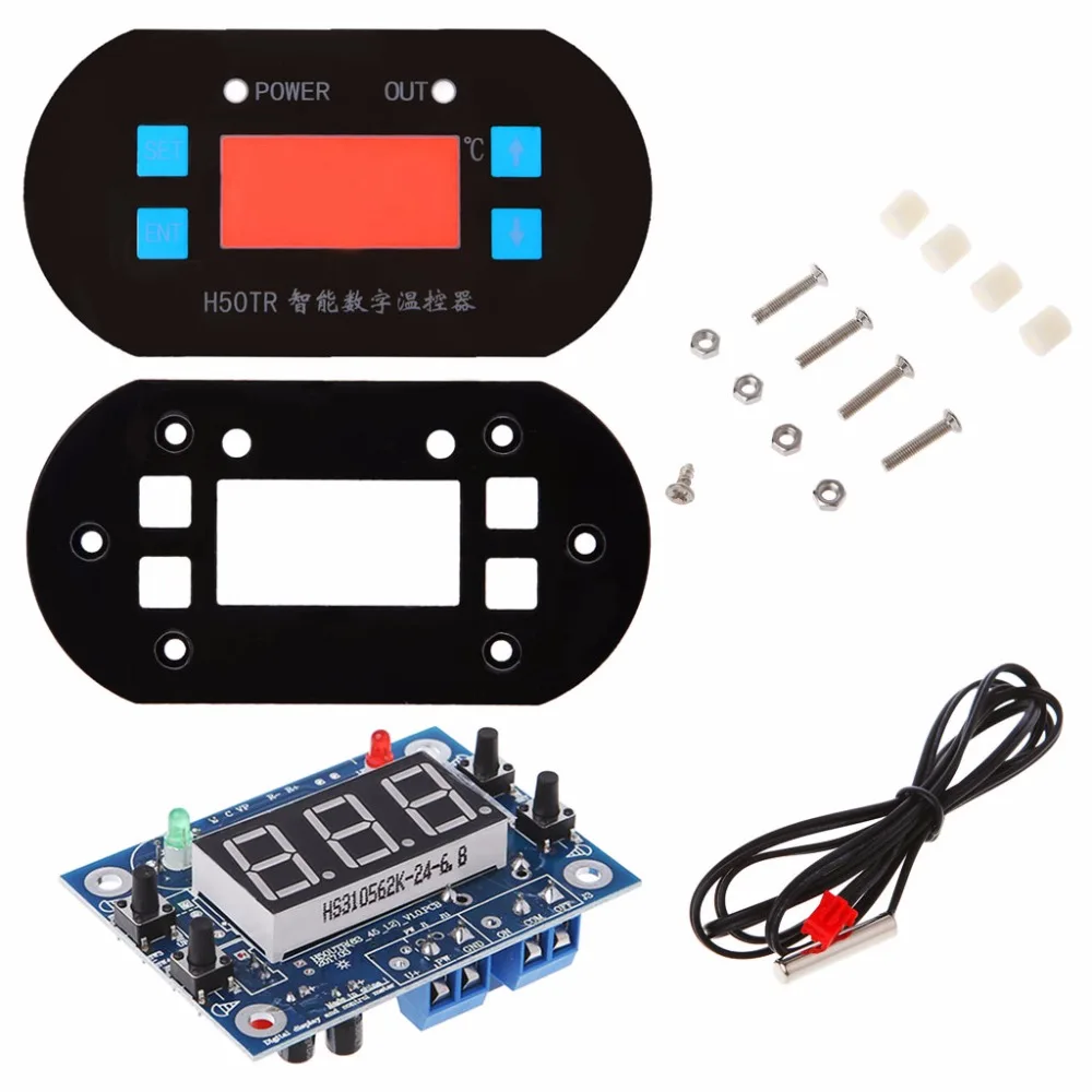 Digital Temperature Controller H50TR LED Temp Thermostat Switch -55-120Celsius DC 12V
Digital Temperature Controller H50TR LED Temp Thermostat Switch -55-120Celsius DC 12V