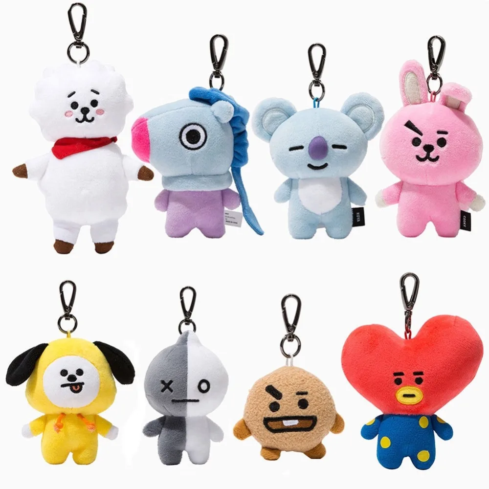 Kpop BTS BT21 CHIMMY COYA COOKY RJ Stuffed Toy Bags Hanging BT21 Bangtan Boys BTS Plush Pendant Keychains Doll Key Ring Chains
Kpop BTS BT21 CHIMMY COYA COOKY RJ Stuffed Toy Bags Hanging BT21 Bangtan Boys BTS Plush Pendant Keychains Doll Key Ring Chains