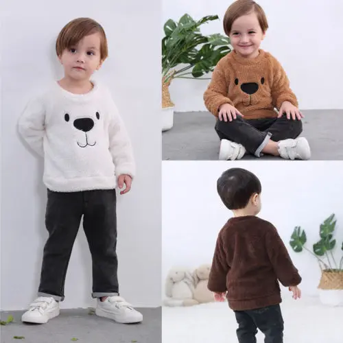 Cute Bear Kids Infant Baby Girl Boy Tops Blouse Sweater Sweatshirt Thick Clothes Warm Clothes Spring Autumn
Cute Bear Kids Infant Baby Girl Boy Tops Blouse Sweater Sweatshirt Thick Clothes Warm Clothes Spring Autumn