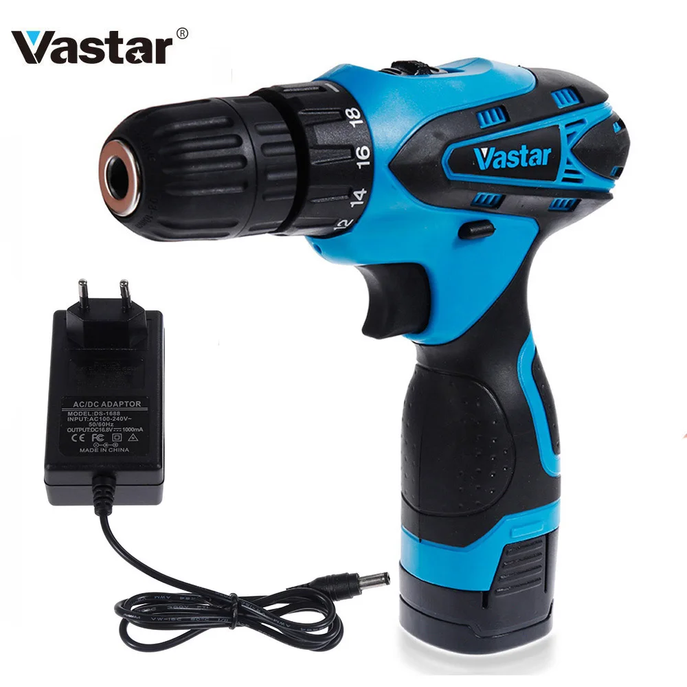 Vastar 16.8V Electric Screwdriver Driver Power Tools Dual Speed Cordless Drill Wireless Mini Electric Drill Rechargeable Battery
Vastar 16.8V Electric Screwdriver Driver Power Tools Dual Speed Cordless Drill Wireless Mini Electric Drill Rechargeable Battery