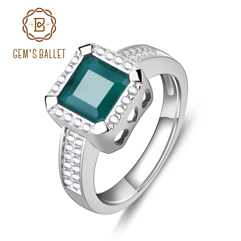 Gem's Ballet 2.2Ct Natural Green Agate Engagement Vintage Rings Solid 925 Gemstone Fine Jewelry Ring For Women
Gem's Ballet 2.2Ct Natural Green Agate Engagement Vintage Rings Solid 925 Gemstone Fine Jewelry Ring For Women