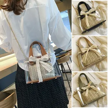2019 Brand New Style Women Transparent Handbag Shoulder Bag Clear Jelly Purse Clutch Plastic Tote 
2019 Brand New Style Women Transparent Handbag Shoulder Bag Clear Jelly Purse Clutch Plastic Tote