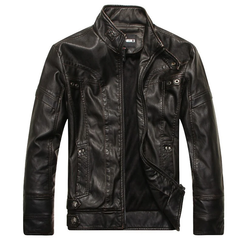 Brand Arrive Motorcycle black Leather Jacket Men Spring and Autumn mens leather jackets coats jaqueta de couro masculina XXXL
Brand Arrive Motorcycle black Leather Jacket Men Spring and Autumn mens leather jackets coats jaqueta de couro masculina XXXL
